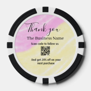 Jetons De Poker Scannez le QR pour nous suivre merci code de réduc