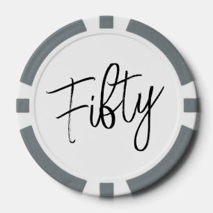 Jetons De Poker Script 50e anniversaire