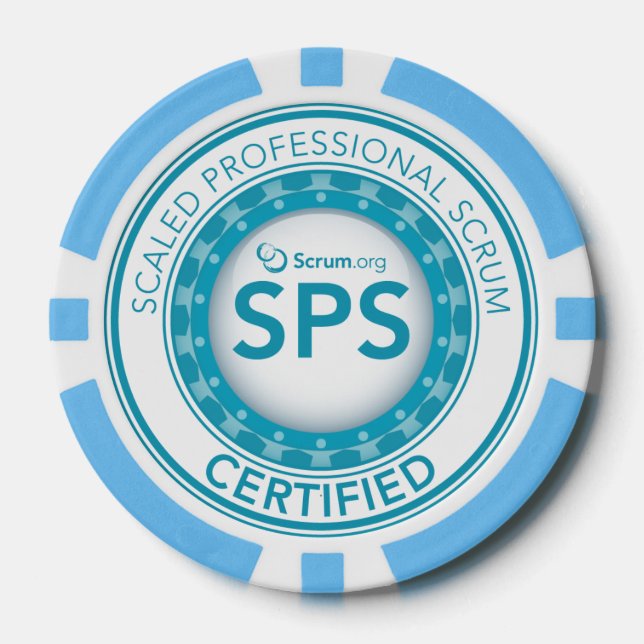 Jetons De Poker Scrum.org Chip Poker - Certifié SPS (Recto)