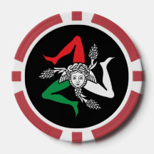 Sicilian Trinacria Medusa Emblem Italian Theme