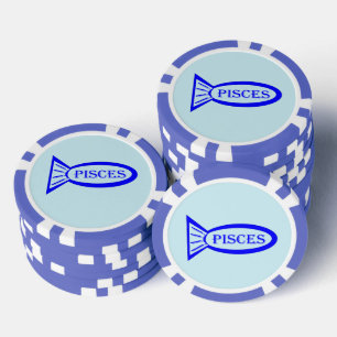 JETONS DE POKER SIGNE DE PISTES POISSON POISSON