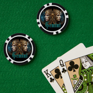Jetons De Poker Signe du zodiaque Gémeaux