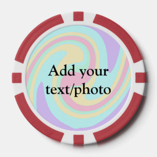 Jetons De Poker Simple acrylique pour marbre ajouter votre nom de
