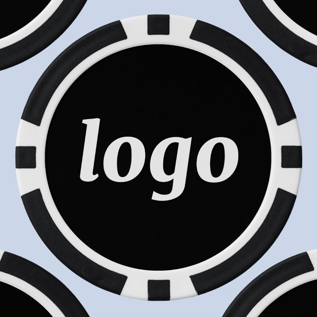 Jetons De Poker Simple Logo Entreprise Promotion Marque (Simple logo business branding promotional poker chip)