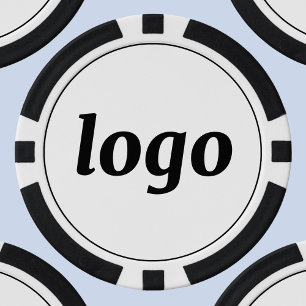 Jetons De Poker Simple Logo Entreprise Promotion Marque
