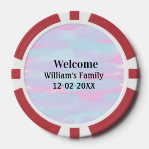 Jetons De Poker simple logo monogramme minimal accueil personnalis