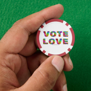Jetons De Poker SlipperyJoe vote amour égalité fourrure de couleur