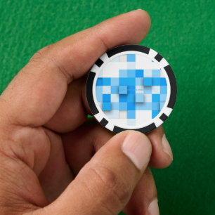 Jetons De Poker SlipperyJoe's carré artwork mosaïque moderne trois