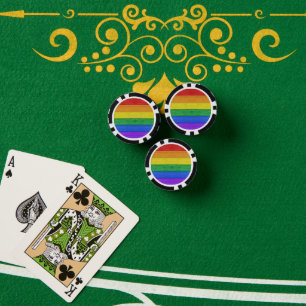 Jetons De Poker SlipperyJoe's classique arc-en-ciel tactile artisa