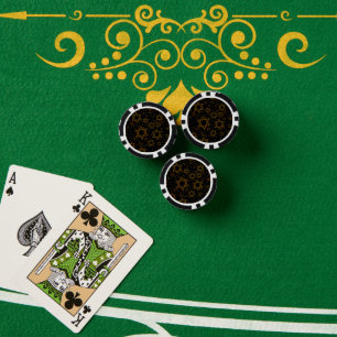 Jetons De Poker SlipperyJoe's Hanukkah thème étoile David artistiq