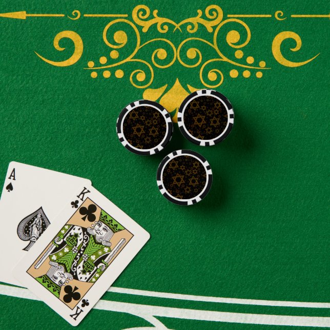 Jetons De Poker SlipperyJoe's Hanukkah-themed Star David artistic  (Table de poker (pile))