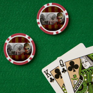 Jetons De Poker SlipperyJoe's Happy Halloween déplaisant visage de