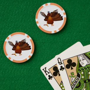 Jetons De Poker SlipperyJoe's Thanksgiving gobble de manière respo