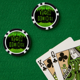 Jetons De Poker SlipperyJoe's veganisme féministe attention-grabbi