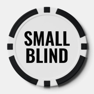 Jetons De Poker Small Blind Simple Black White Text