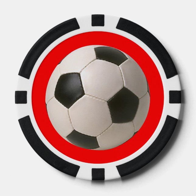 Jetons De Poker Soccerball (Recto)