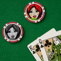 Jetons De Poker Soirée de jeu Lady Luck