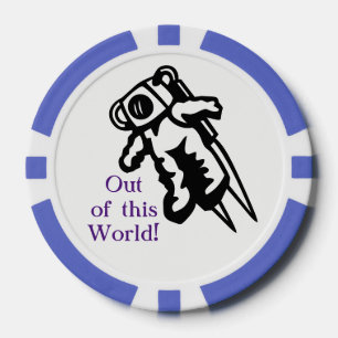 Jetons De Poker Space Astronaut Golf School Golf Ball Marker