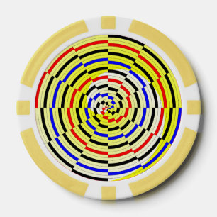 Jetons De Poker Spirales jaunes par Kenneth Yoncich