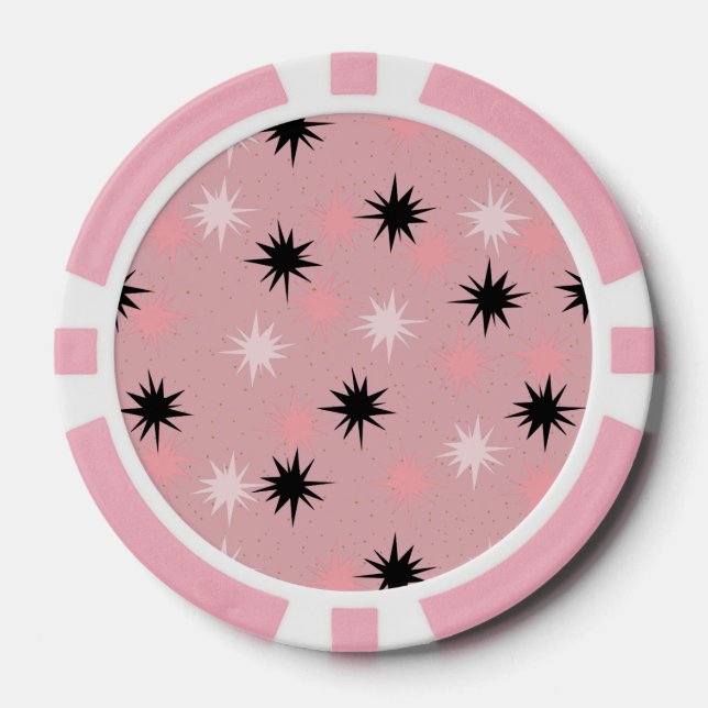 Jetons De Poker Starburst rose atomique Chips de poker (Recto)