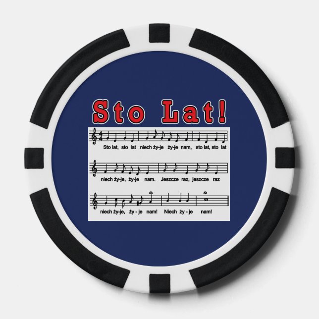 Jetons De Poker Sto Lat ! Chanson (Recto)