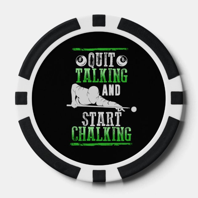 Jetons De Poker Style Billard (Recto)