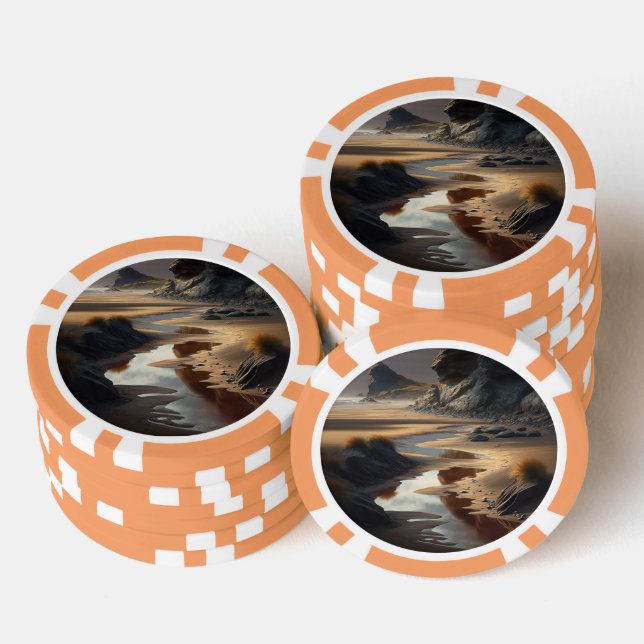 Jetons De Poker Sunset (Empiler)