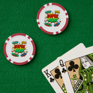 Jetons De Poker Super Maman Pour Femmes
