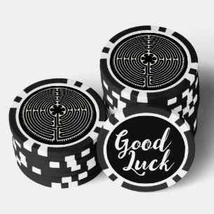 Jetons De Poker Symbole de géométrie sacrée - Chartres Labyrinthe