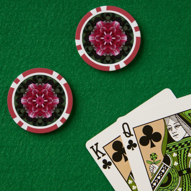 Jetons De Poker Symphonie de Pétales (Table de poker (double))