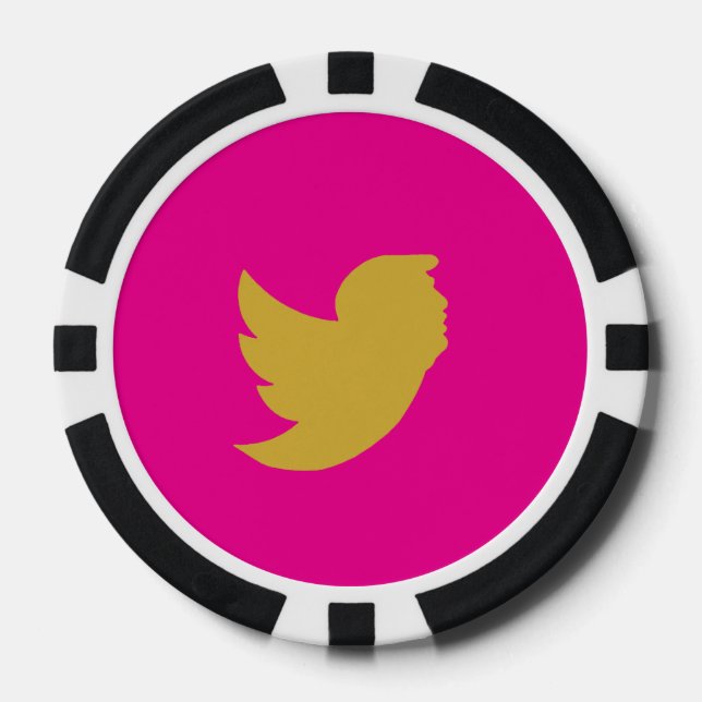 JETONS DE POKER T POKER DE CONCEPTION D'OISEAUX (Recto)