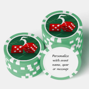 Jetons De Poker Tableau des craps de dés de Las Vegas