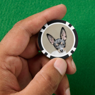 Jetons De Poker Tableau Rat Terrier - Cute Original Chien Art