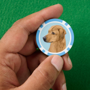 Jetons De Poker Tableau Rhodesian Ridgeback - Art Chien original