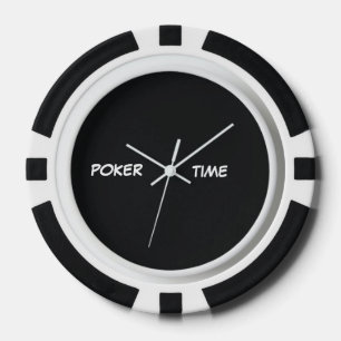 Jetons De Poker Temps de poker noir blanc
