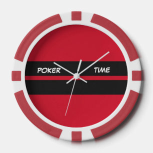 Jetons De Poker Temps de poker Rouge Noir Blanc