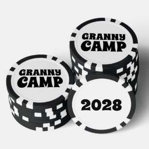 Jetons De Poker Texte du camp de Granny