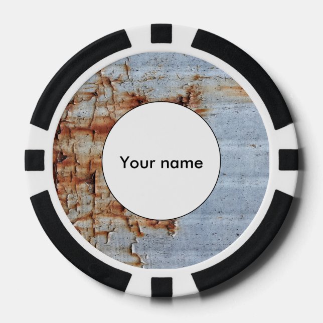 Jetons De Poker Texture de peinture d'épluchage (Recto)