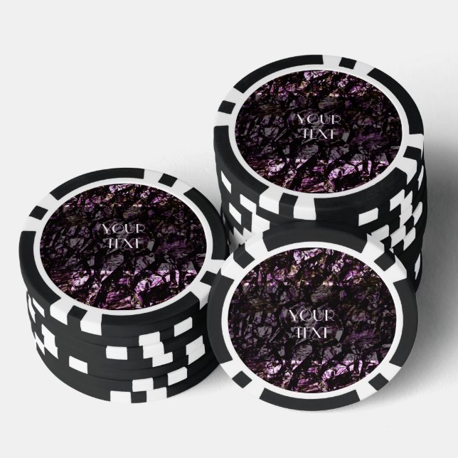 Jetons De Poker Texture Grunge Rocheuse (Empiler)