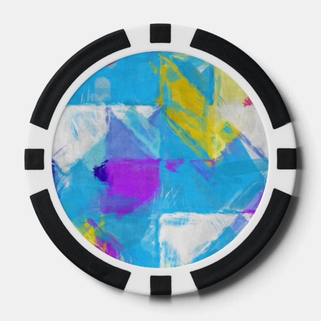 Jetons De Poker Texture peinte (Recto)