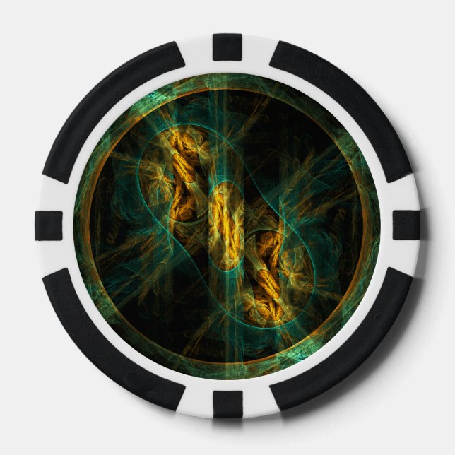 Jetons De Poker The Eye of the Jungle Abstract (Recto)