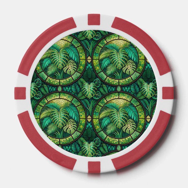 Jetons De Poker The image shows a poker chip with a vibrant design (Recto)