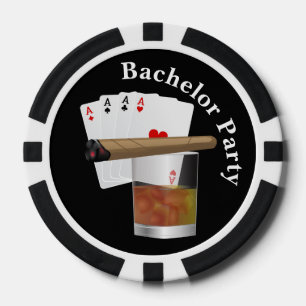 Jetons De Poker Thème de Poker Bachelor Party Invitation Poker Chi