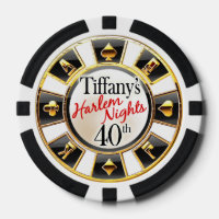 Tiffany 40th Harlem Vegas Casino Chip-Gold