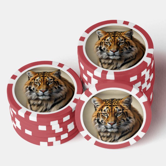 Jetons De Poker Tiger (Empiler)