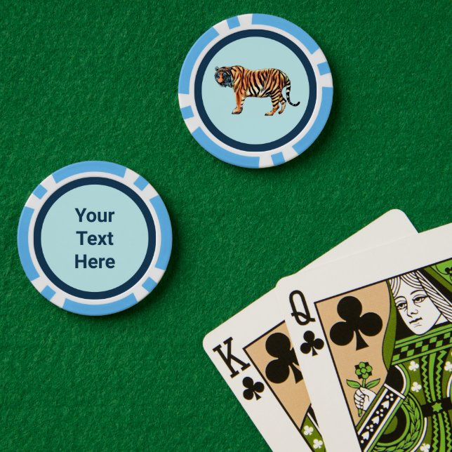 Jetons De Poker Tigre de Sibérie (Table de poker (double))