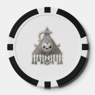 Jetons De Poker Tizer marocaine amazighe Kawaii - Tizer traditionn