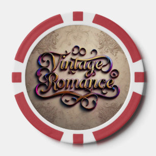 Jetons De Poker "Touche douce de l'amour Vintage"