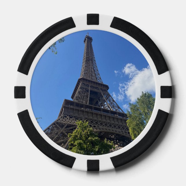 Jetons De Poker Tour Eiffel, Paris, France  (Recto)
