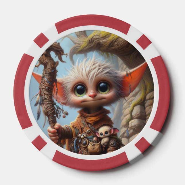 Jetons De Poker Troll Elf Playing Cards style 1 (Verso)
